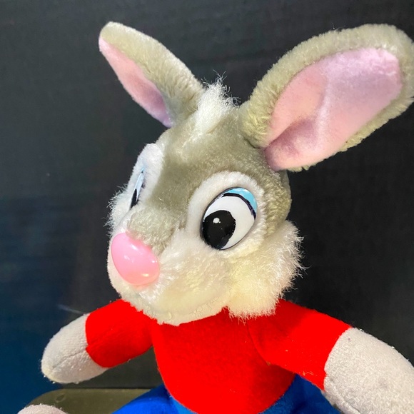 WALT DISNEY VTG 80s BRER RABBIT PLUSH CHARACTER FROM SPLASH MOUNTAIN 8” - Picture 3 of 14